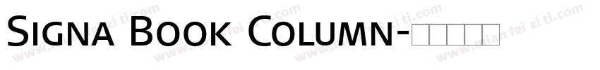 Signa Book Column字体转换